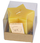 Beeswax Star Candle