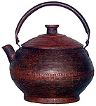 Copper Teapot and Teacup from Nepal