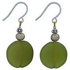 Recycled Olive Earings