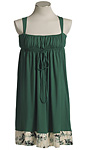 Empire Tank Dress Green/Bamboo