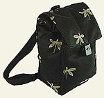 Cool Totes -- Backpack / Large Insulated Lunch Bag -- Black Dragonfly